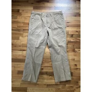Carhartt Men’s 40x30 100070-253 Khaki Flannel Lined Relaxed Fit Work Pants
